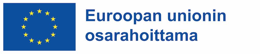 EU:n logo ja teksti Euroopan unionin osarahoittama